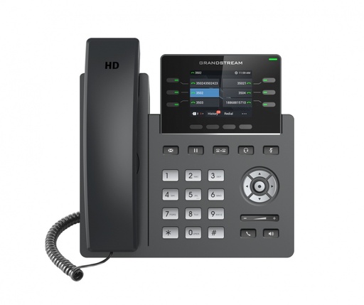 [TEL356] Telefono ip 3 cuentas sip, pantalla a color, audio hd, 24 teclas blf digitales, soporta poe, puertos de red giga.