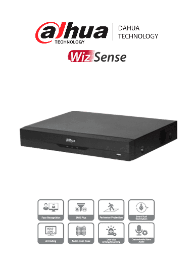 [SEC2460] XVR Dahua 4 Canales 5MP Lite Dahua Technology DH-XVR5104HE-I3