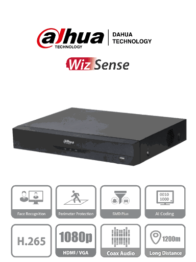 [SEC2461] Xvr dahua 8 canales 5mp lite  dahua technology dh-xvr5108he-i3 - 8
