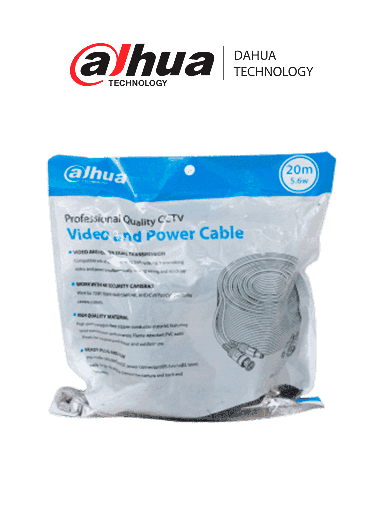 [WIR796] Cable de video y energía 20 mts dahua technology dh-pfm942i-20-5 - 20 mts