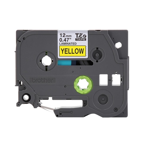 [PRI41985] Cinta Laminada Brother Estandar Texto Negro Sobre Cinta Amarilla 12mmx8m
