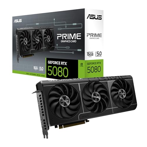 [VID71001] Tarjeta de Video ASUS PRIME NVIDIA GeForce RTX 5080 16GB GDDR7 3 Fan DLSS 4 PCI Express 5.0