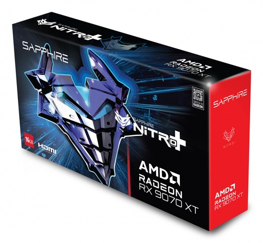 [VID71004] Tarjeta de video sapphire 11348-01-20g nitro+ radeon rx 9070 xt 16gb gddr6  2*dp 2* hdmi