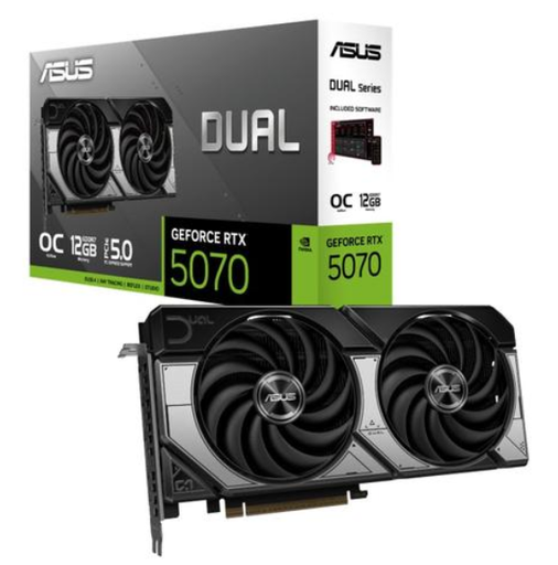 [VID71012] Tarjeta de Video ASUS NVIDIA GeForce RTX 5070 Dual OC, 12GB 192-bit GDDR7, PCI Express 5.0