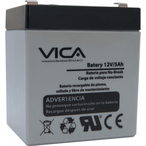 [ACC20122573] Batería Vica Reemplazo 12V/5Ah Ácido/Plomo Libre Mantenimiento