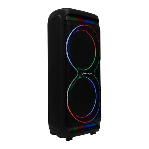 [AUD74737] Bafle vorago 2x15" bt 5.3 tws 180w equalizador microfono inal. negro ksp-800