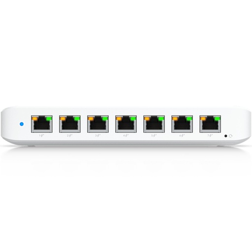 [NET304022] Switch de 8 Puertos GbE Ubiquiti USW Ultra 7 Puertos PoE+ y 1 Puerto Entrada PoE++ con Opciones de Montaje Versátiles