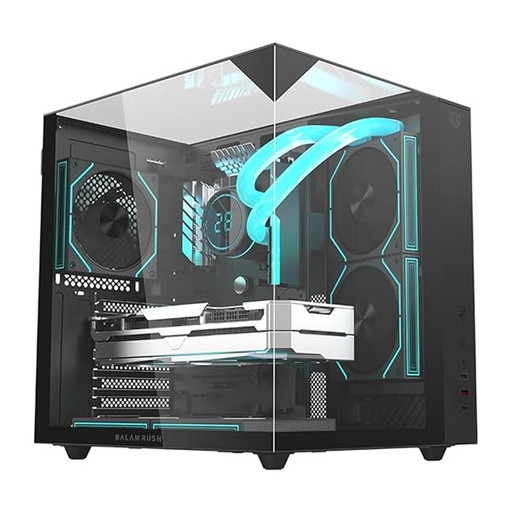 [CAB29511] Gabinete Balam Rush Tank Majestic 6600 Midi-Tower ATX/Micro-ATX/ITX USB 2.0/3.0 sin Fuente 3 Ventiladores Instalados