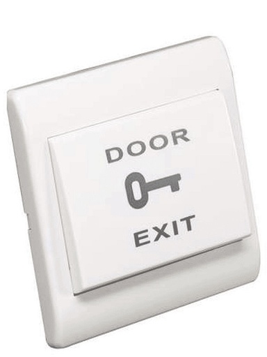 [SEC2538] Botón de Apertura de Plástico para Controles de Acceso YLI Botón de Salida PBK812 Alámbrico Blanco