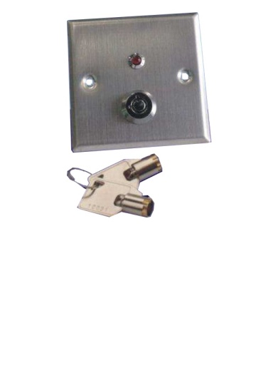 [SEC2548] Yli yks850ls - botón liberador con llave / luz  led / acero inoxidable / resistente al agua /  nc y no/ #nuevoprecio