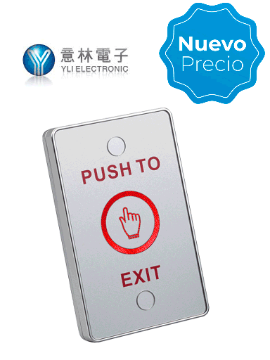 [SEC2589] Yli tsk830a - botón liberador touch con iluminación led interiores con salidas no y nc no requiere caja de instalación / #nuevop