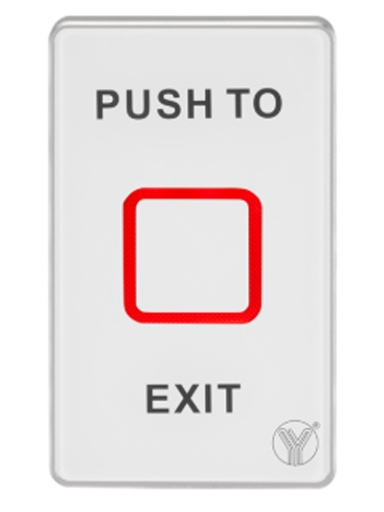 [SEC2592] Yli tsk830ncled - botón de salida touch con luz led acabo elegante en cristal templado salidas no y nc/  no requiere caja de ins