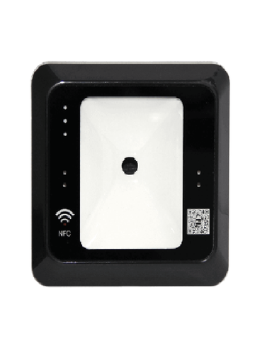 [SEC2596] Zkteco qr500b - lector esclavo de código qr, nfc y tarjeta mifare frecuencia 13.56mhz / dc 12v o 5v por usb / cable usb incluido