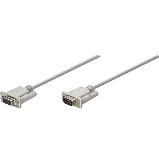 [WIR88800] Cable DB9 Manhattan 304238 DB9 Macho - DB9 Hembra 1.8 Metros