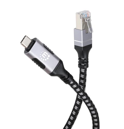 [WIR88801] Cable usb-c manhattan v3.2 a rj45 2m 5 gbps cat6 1 gbps