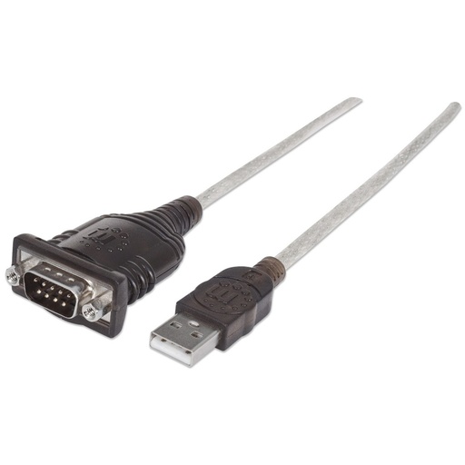 [WIR88807] Cable USB Serial Manhattan USB Macho - DB9 Macho 45cm