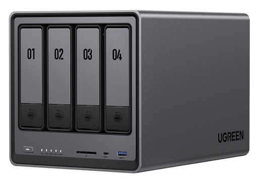 [SEC108350] Ugreen NASync DXP4800 NAS, 4 Bahías, 16TB, Intel N100, 8GB RAM, SATA, máx 96TB ― No Incluye Disco