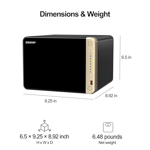 [SNR139462] Nas qnap ts-664-8g torre 6 bahias celeron n5095 nucleo cuadruple 2.9 ghz