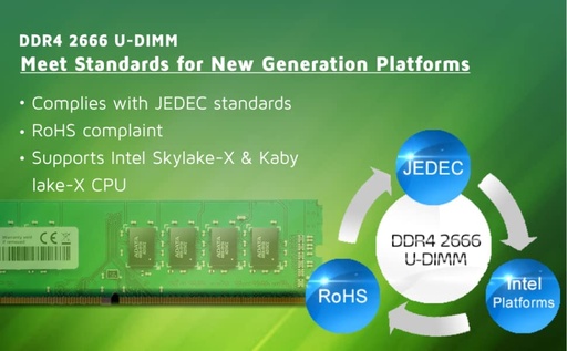 [SNR139468] Memoria ram adata ddr4, 2666mhz, 16gb