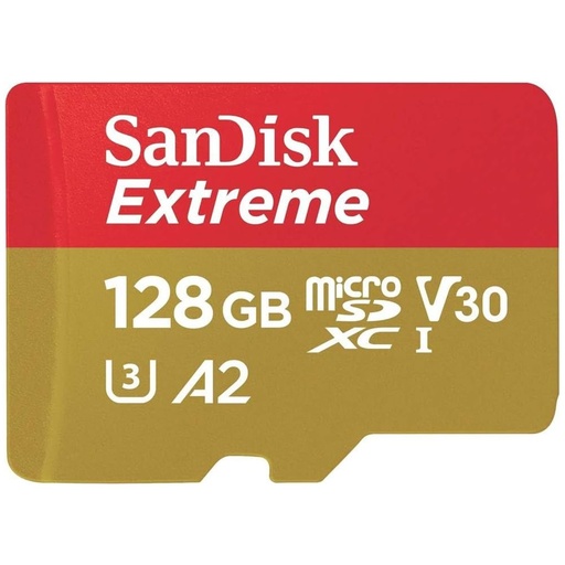 [SNR139477] Memoria Flash SanDisk Extreme 128GB MicroSDXC UHS-I Clase 10 Con Adaptador