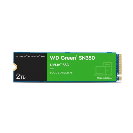 [SNR139502] Unidad SSD WD Green SN350 NVMe 2TB M.2 3000 MB/s Escritura 3200 MB/s Lectura PCI Express 3.0