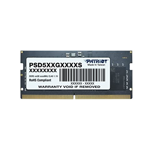 [SNR139510] Memoria sodimm ddr5 patriot psd516g480081s signature 16gb 1x16gb 4800mhz cl40
