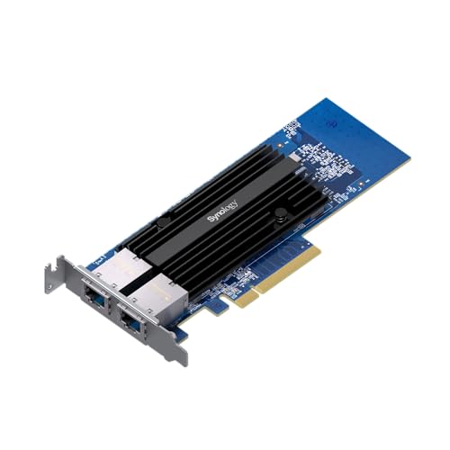 [NET304172] Tarjeta de red synology e10g30-t2 de 2 puerto ethernet 10 gbe de alta velocidad, pcie 3.0 x8 para nas. ver modelos compatibles