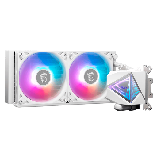 [COO100806] MSI MAG CORELIQUID I240 Enfriamiento Líquido para CPU, 2x 120mm, hasta 2100RPM, Blanco