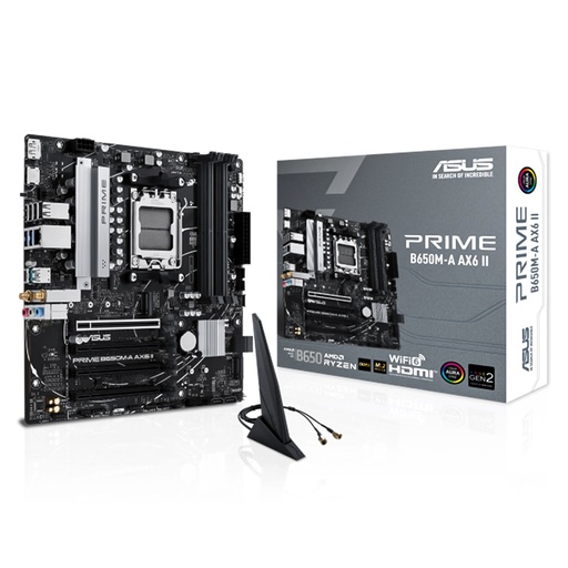 [MOB70898] Tarjeta Madre Asus Prime PRIME B650M-A AX6 II AM5 Micro ATX DDR5 Wifi6