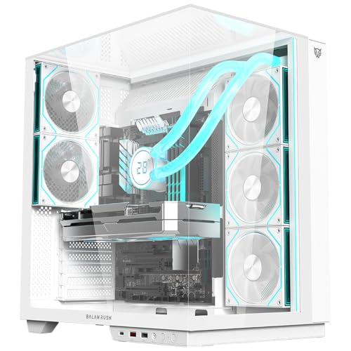 [CAB29533] Gabinete gamer media torre tank majestic 7600/max mb atx legend blanco