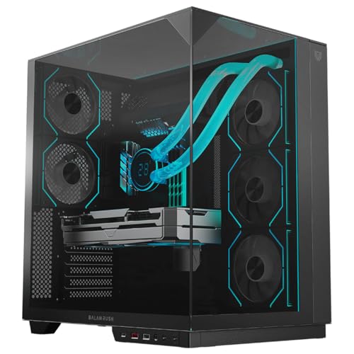 [CAB29534] Gabinete Balam Rush Tank Majestic 7600 Midi-Tower ATX/Micro-ATX/Mini-ITX USB 2.0/3.0 Sin Fuente 5 Ventiladores Instalados