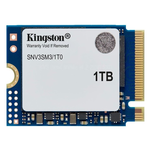 [SNR139526] Unidad SSD Kingston SNV3SM3/1T0 NVMe 1TB M.2 4000 MB/s Escritura 6000 MB/s Lectura PCI Express 4.0