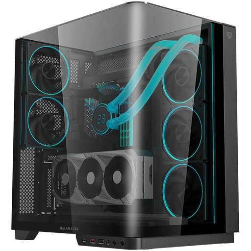 [ACC20122777] Gabinete Balam Rush Tank Expert Curve 7800 Midi-Tower ATX/Micro-ATX/ITX USB 2.0/3.0 sin Fuente 5 Ventiladores Instalados