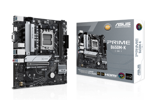 [MOB70901] Tarjeta Madre ASUS Prime B650M-K, Micro-ATX, Socket AM5, AMD B650, 128GB DDR5, HDMI para AMD