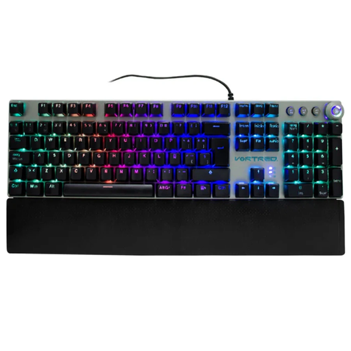 [ACC700210-OB] Teclado Gamer Vortred Resistance RGB Teclado Mecánico Alámbrico Negro/Blanco Español