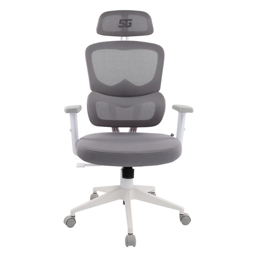 [OFF70668-OB] Silla Mesh Gaming Vorago CGM-400-WH Hasta 150Kg Reclinable Con Descansabrazos