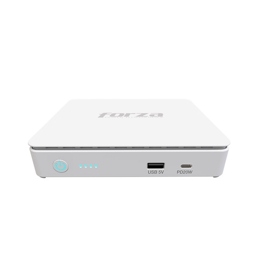[ACC20122803] UPS PoE y banco de energía USB-C con batería de litio de 35W y salidas de 5/9/12/15/24V CC