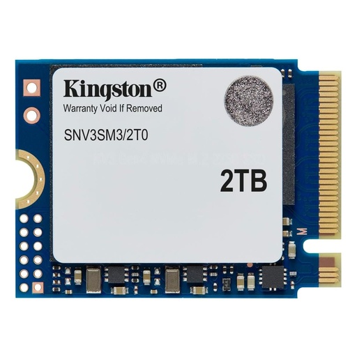 [SNR139563] Unidad SSD Kingston SNV3SM3/2T0 NVMe 2 TB M.2 5000 MB/s Escritura 6000 MB/s Lectura PCI Express 4.0