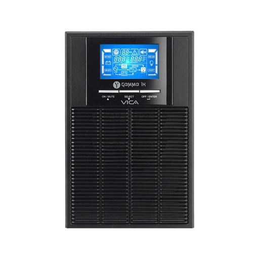 [POW55400] No Break Vica Gamma 1K Doble Conversión en Línea 900W 1.000VA Entrada 60V-145V Salida 110V-127V 3 Salidas