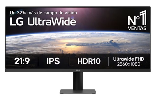 [MNS39488] Monitor LG 29U511A-B LED 29", 2560x1080 Ultra Wide Full HD, 100Hz, HDMI/DisplayPort, Negro