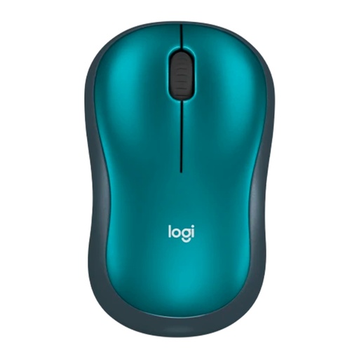 [KNM182952] Mouse Logitech Óptico M185 / Inalámbrico / USB / 1000DPI / Negro-Azul / 910-003636