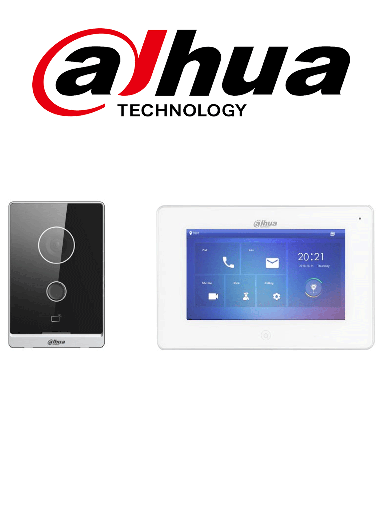 [MNS35537] Dahua kitw01 - proximamente kit de videoportero ip wifi frente de calle, monitor / pantalla lcd touch de 7"/ cámara 2mp / ranura