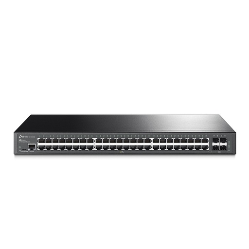 [NET1881] Switch tp-link tl-sg3452 48 puertos rj45 gigabit 10 100 1000 administrable con 4 ranuras sfp gigabit l2 jetstream 1 rj45 consola
