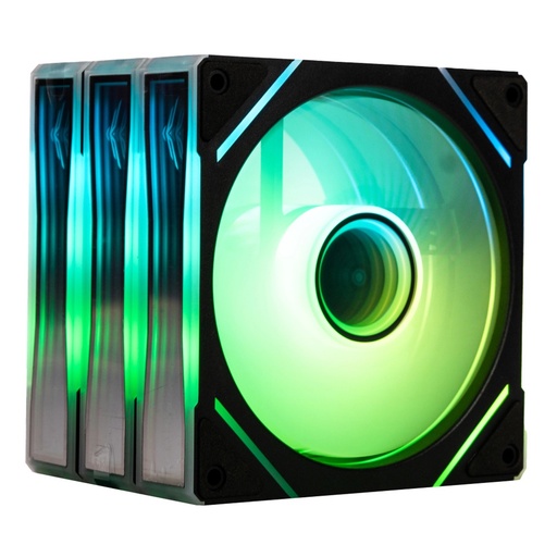 [COO100814] Kit De Ventiladores Para CPU Naceb NA-0650N 3x 120mm 1400RPM ARGB
