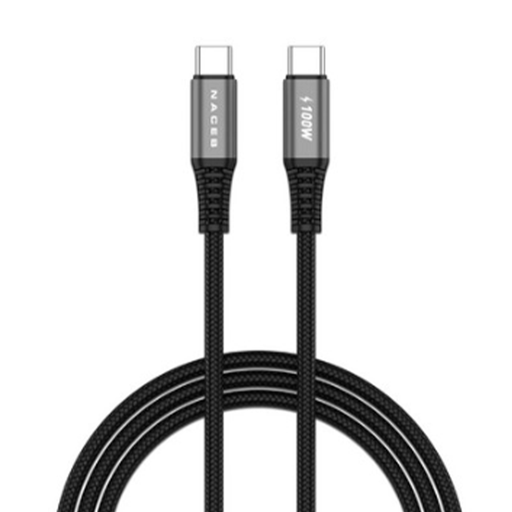 [WIR88911] Naceb Cable USB-C Macho - USB-C Macho, 1 Metro