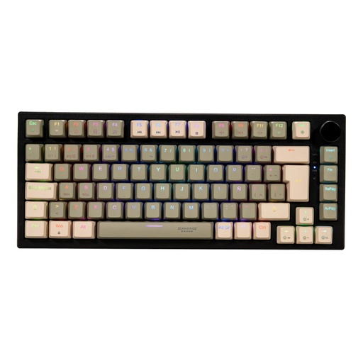 [ACC20122919] Teclado Mecánico Gamer Naceb Silver Fang LED RGB 75% Switch Brown Inalámbrico Español