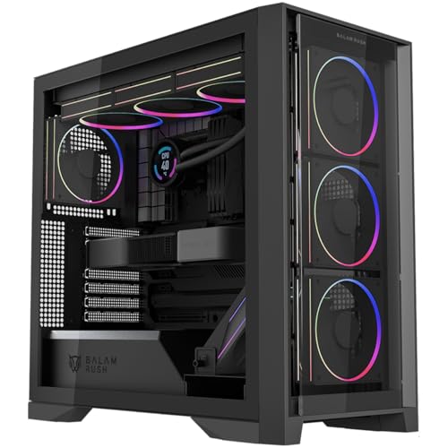 [CAB29582] Gabinete gamer balam rush carbono polar twin mate 9900, media torre, atx/micro-atx/mini-itx, 5x vent., negro