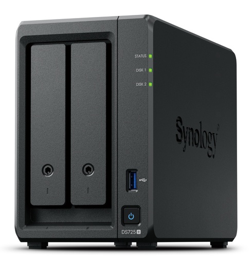 [SEC108688] Nas Synology Diskstation Ds725+ R1600, 2.6 Ghz, 0 Tb, Bahías 7