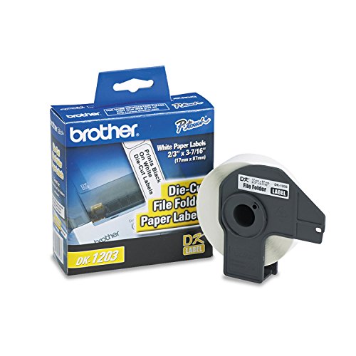 [PRI42253] Etiquetas brother dk1203 papel blanco precortado 17mmx87.1mm 300 etiquetas
