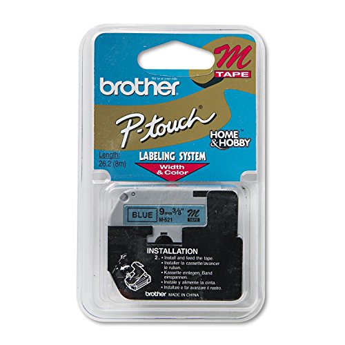 [PRI42395] Cinta brother m521 negro sobre azul 9mmx8m pt85 